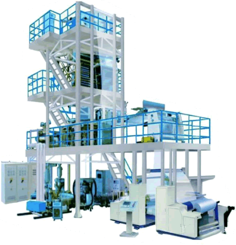 TI-G1000, 1200, 1500 Máquina de 3 capas Co-Extrusora de Alta Velocidad Película PE